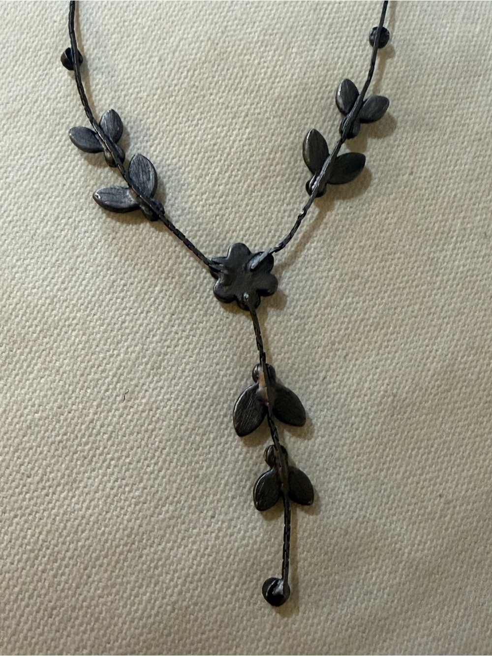 Ising Delicate Pearl-Accented Floral Drop Necklace - Picture 2 of 4
